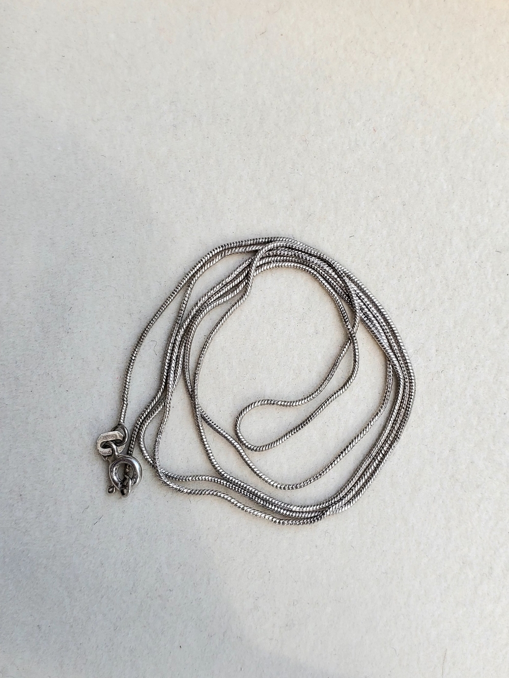 Italian Sterling Silver Snake Chain Necklace